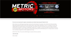 Desktop Screenshot of metricmotorsutah.com